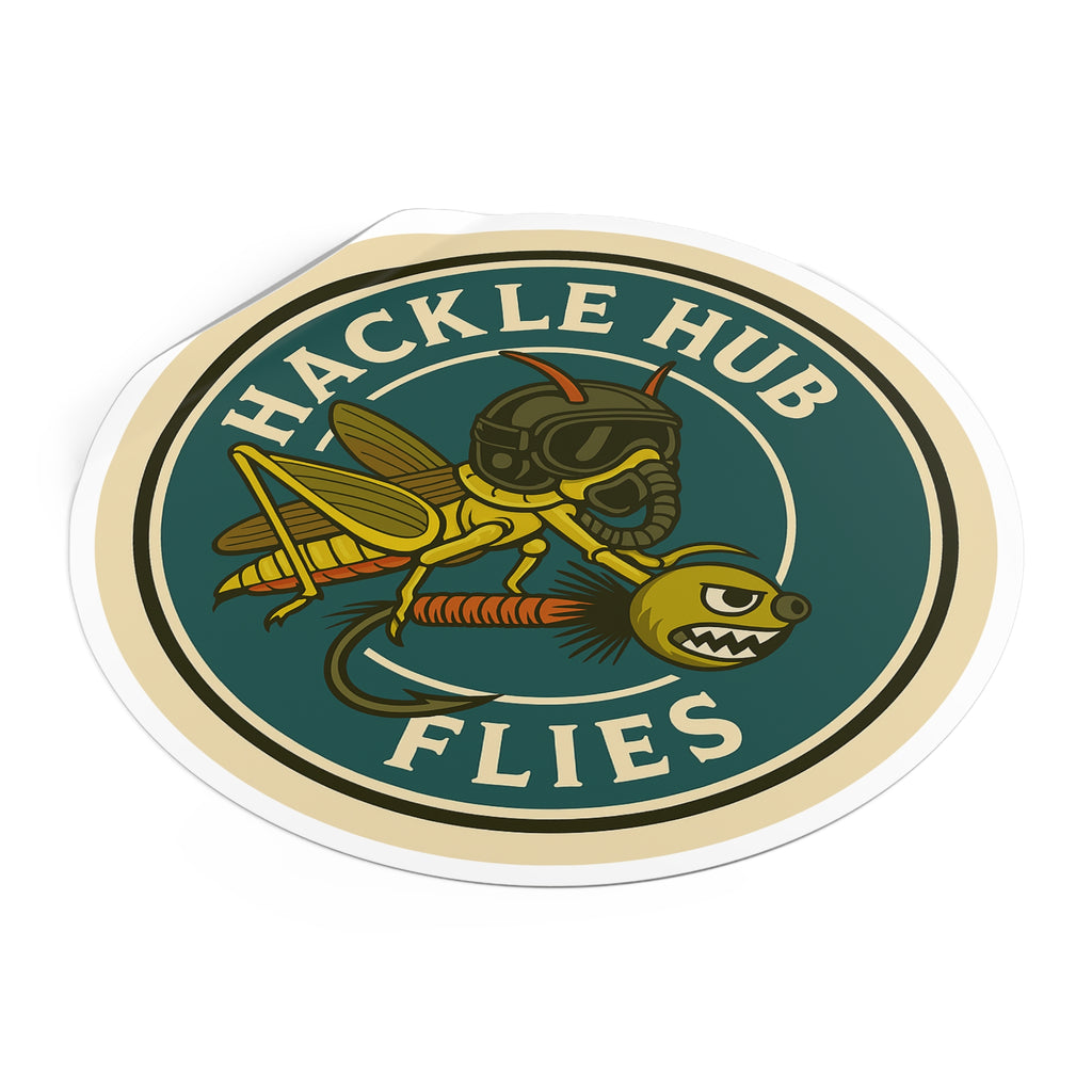 Hackle Hub Logo Vinyl Sticker