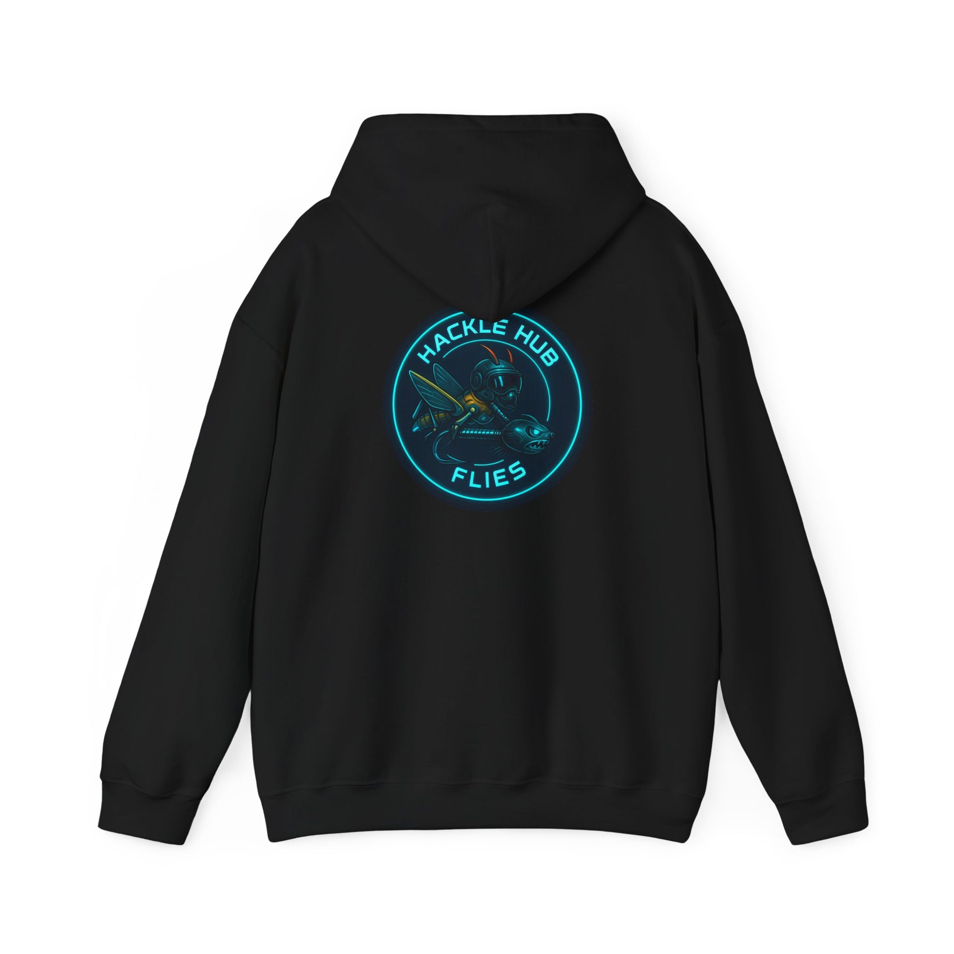 Futuristic Hackle Hub Logo Hoodie