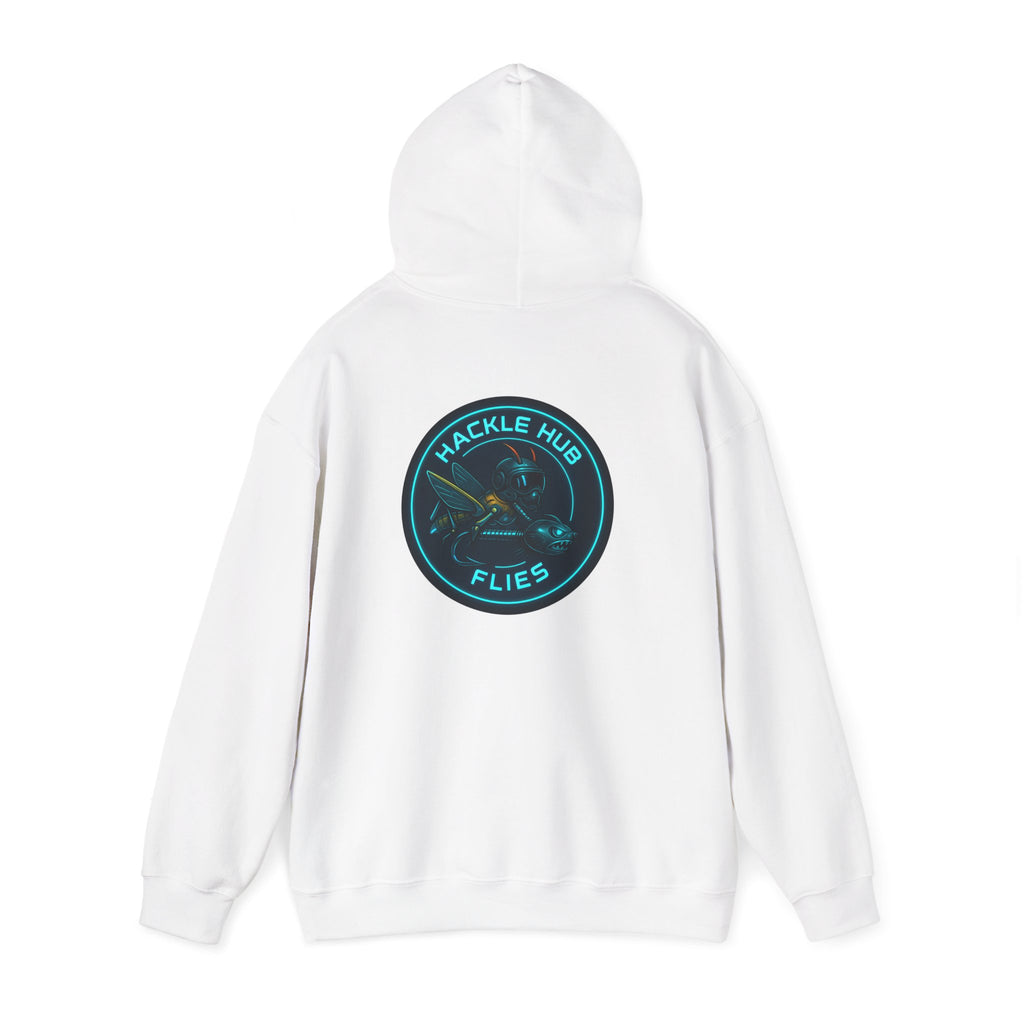 Futuristic Hackle Hub Logo Hoodie
