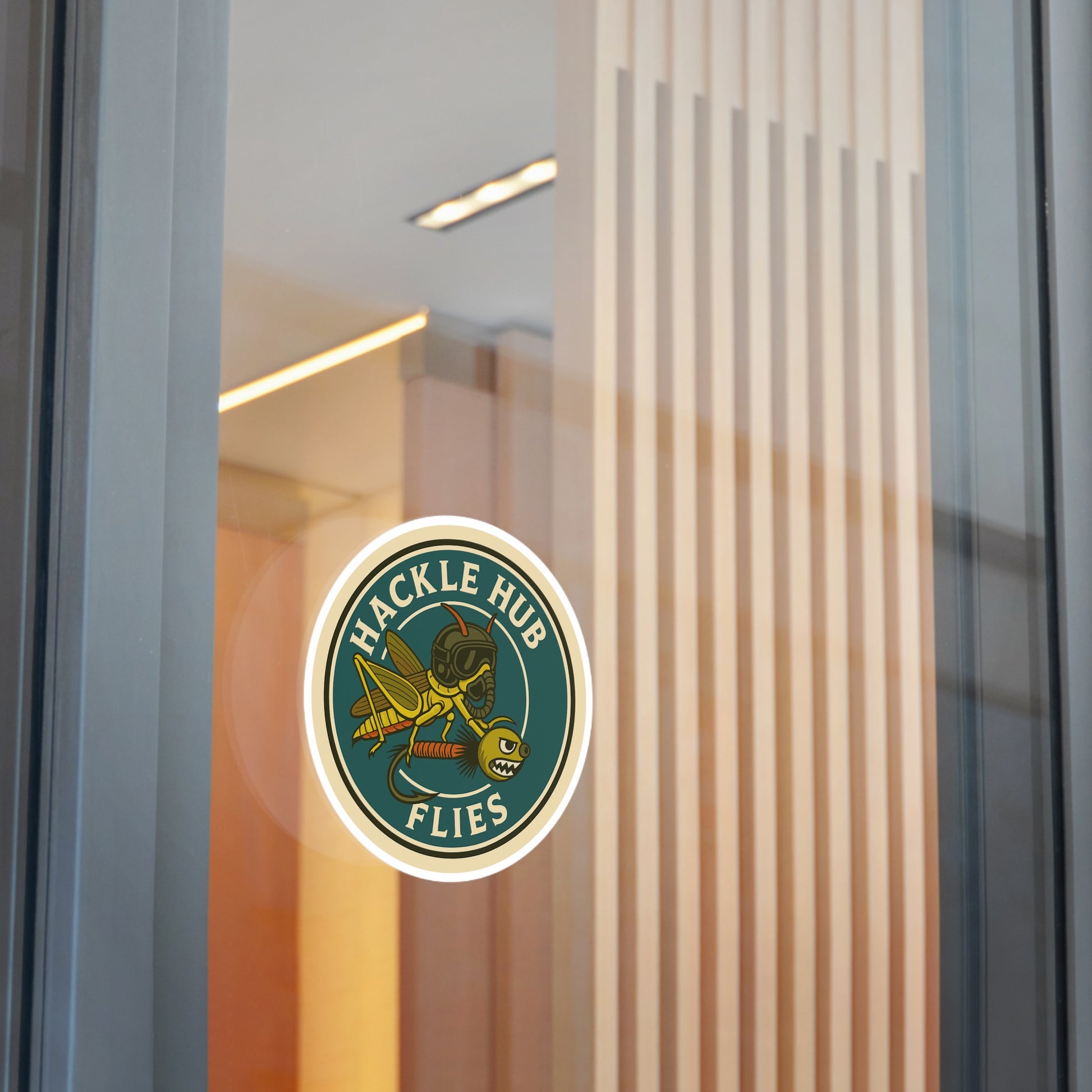 Hackle Hub Logo Vinyl Sticker