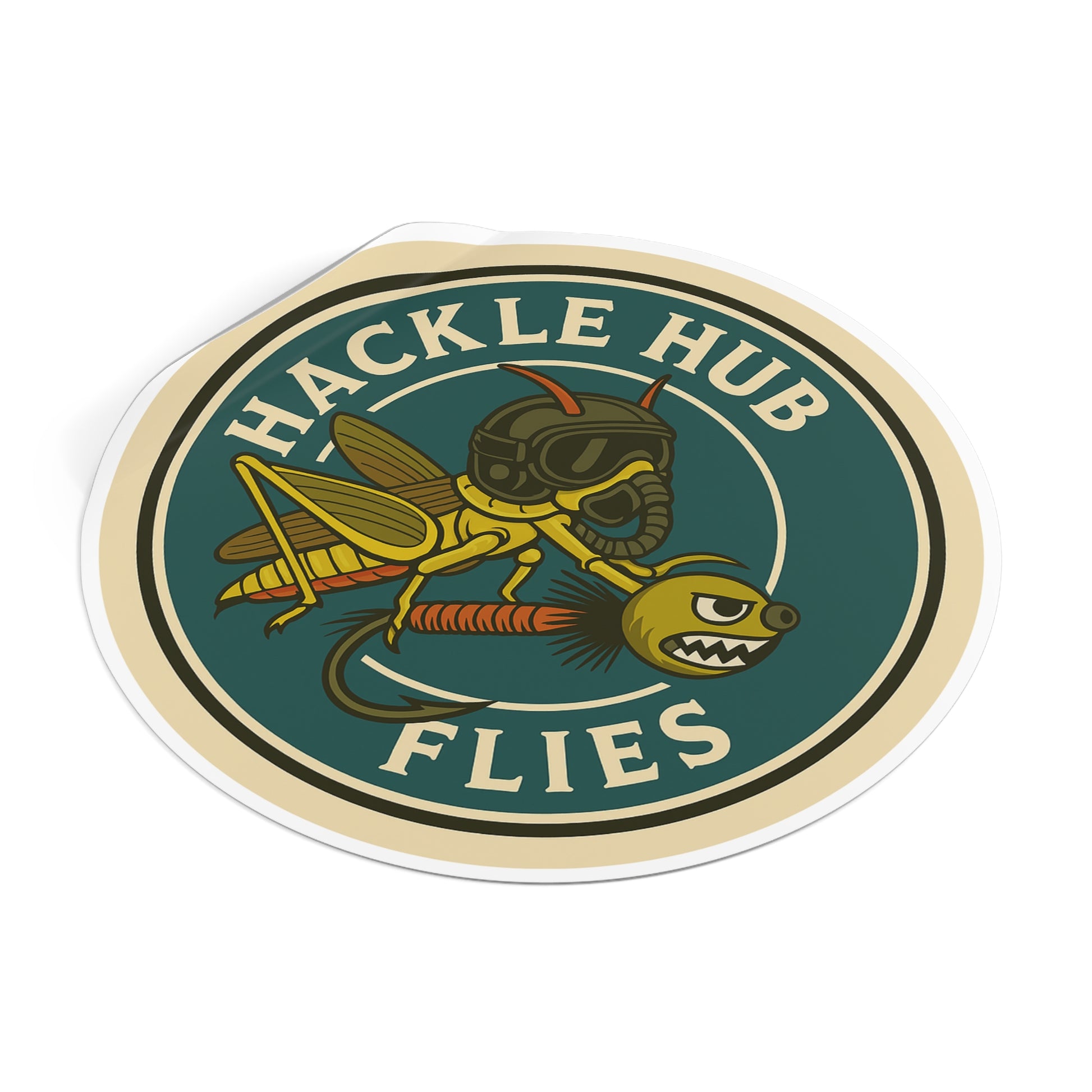 Hackle Hub Logo Vinyl Sticker