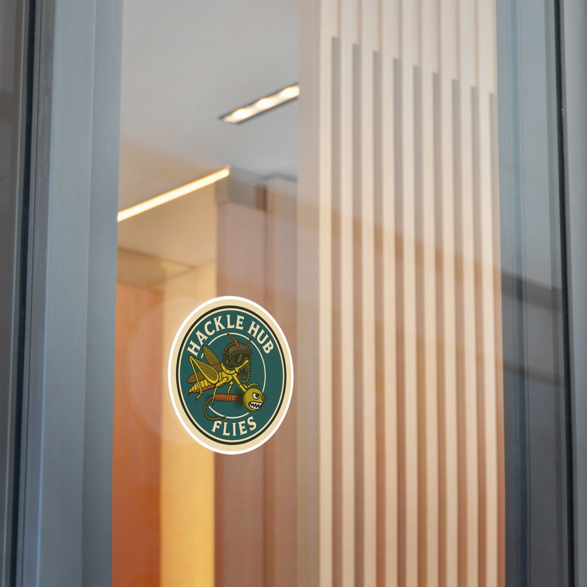 Hackle Hub Logo Vinyl Sticker