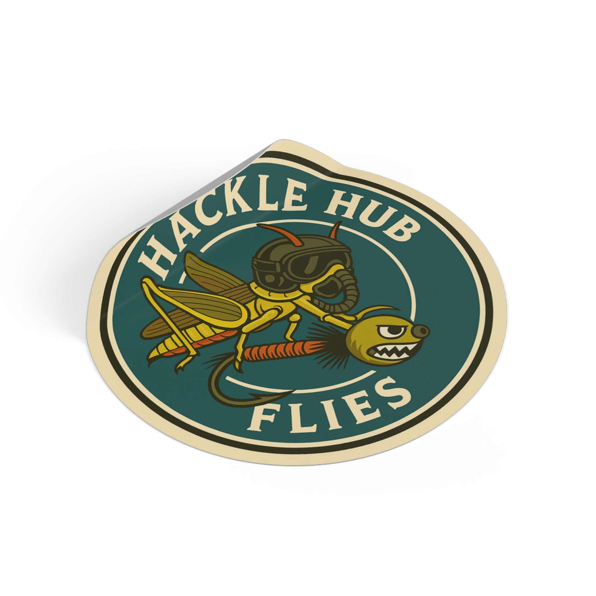 Hackle Hub Logo Vinyl Sticker