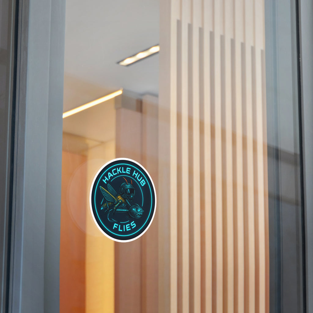 Hackle Hub Futuristic Vinyl Decal