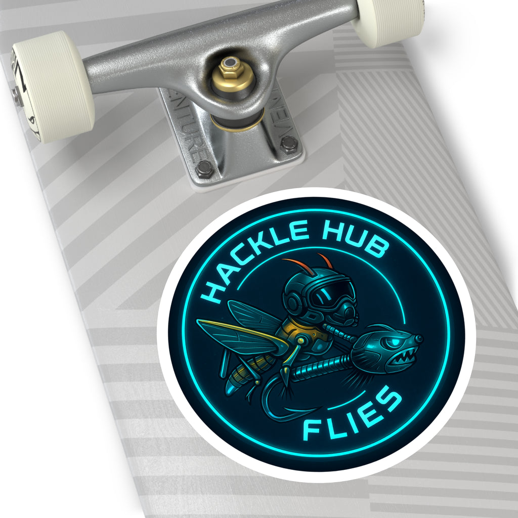 Hackle Hub Futuristic Vinyl Decal