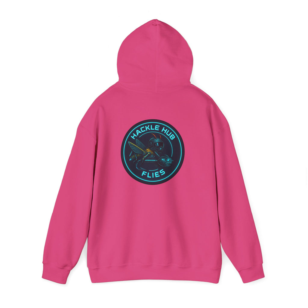 Futuristic Hackle Hub Logo Hoodie