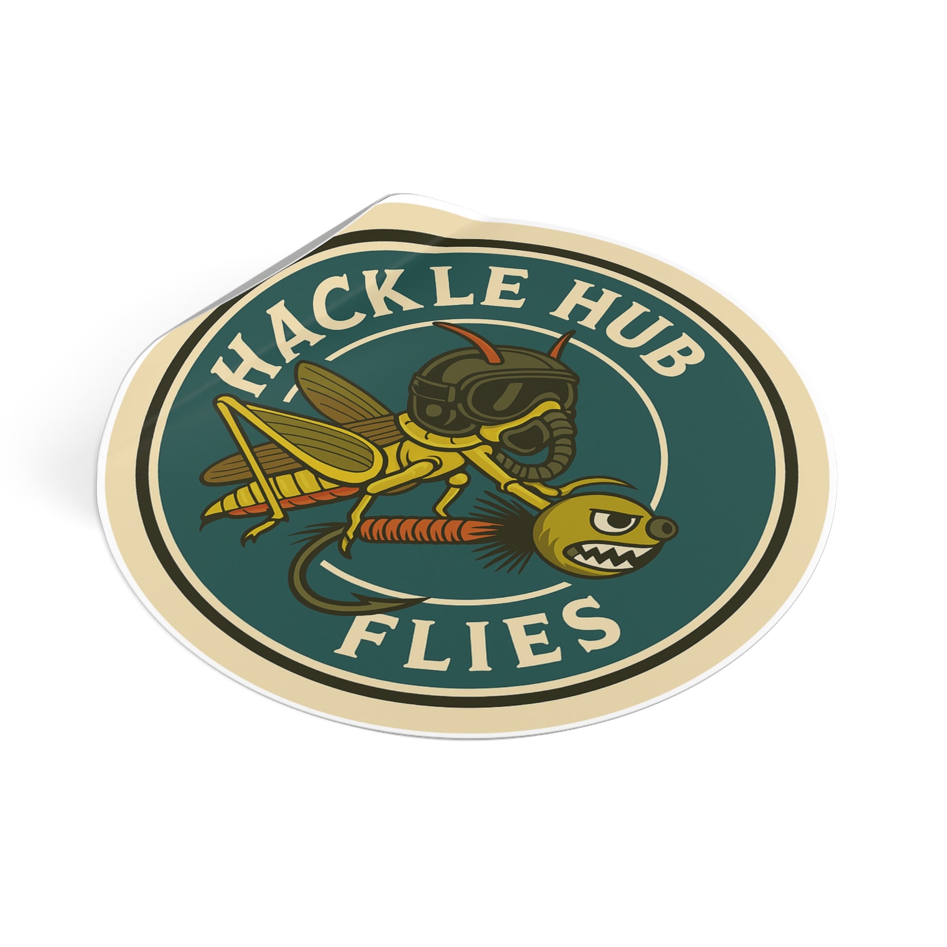 Hackle Hub Logo Vinyl Sticker