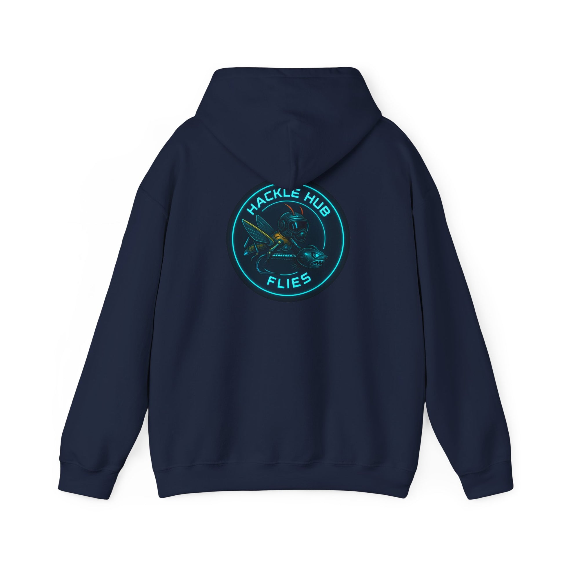 Futuristic Hackle Hub Logo Hoodie