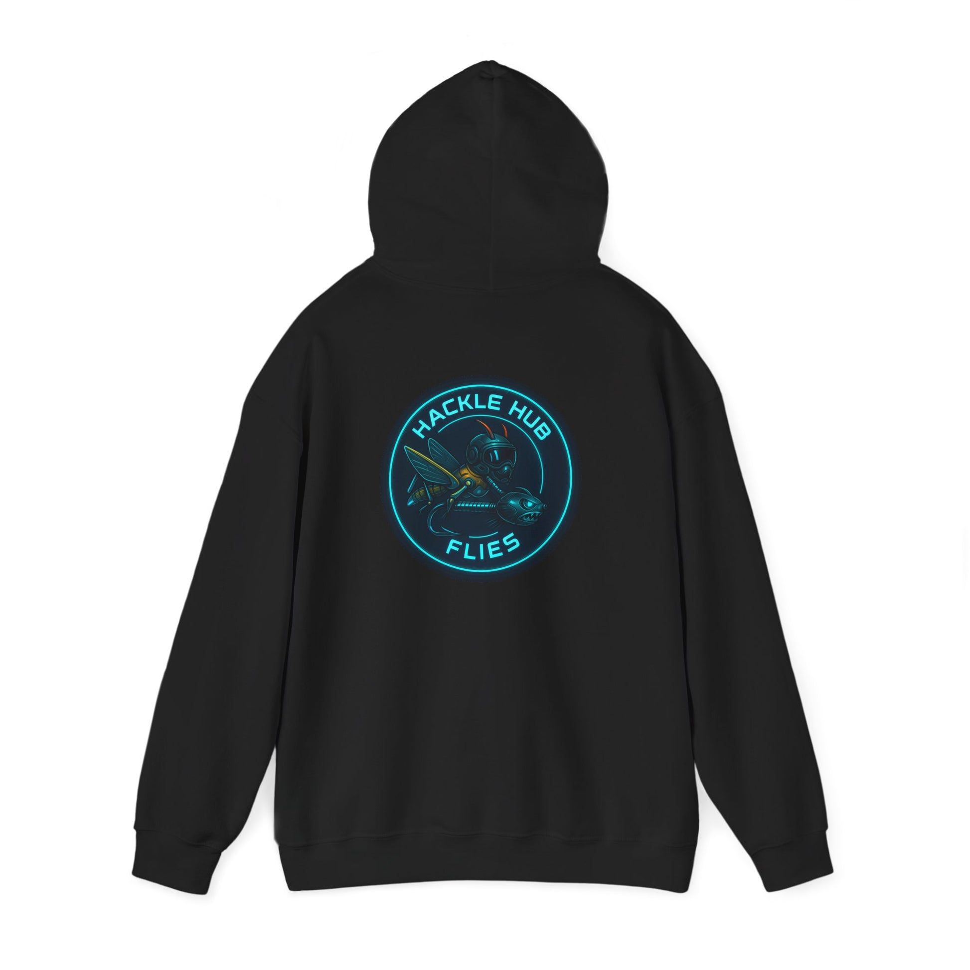 Futuristic Hackle Hub Logo Hoodie