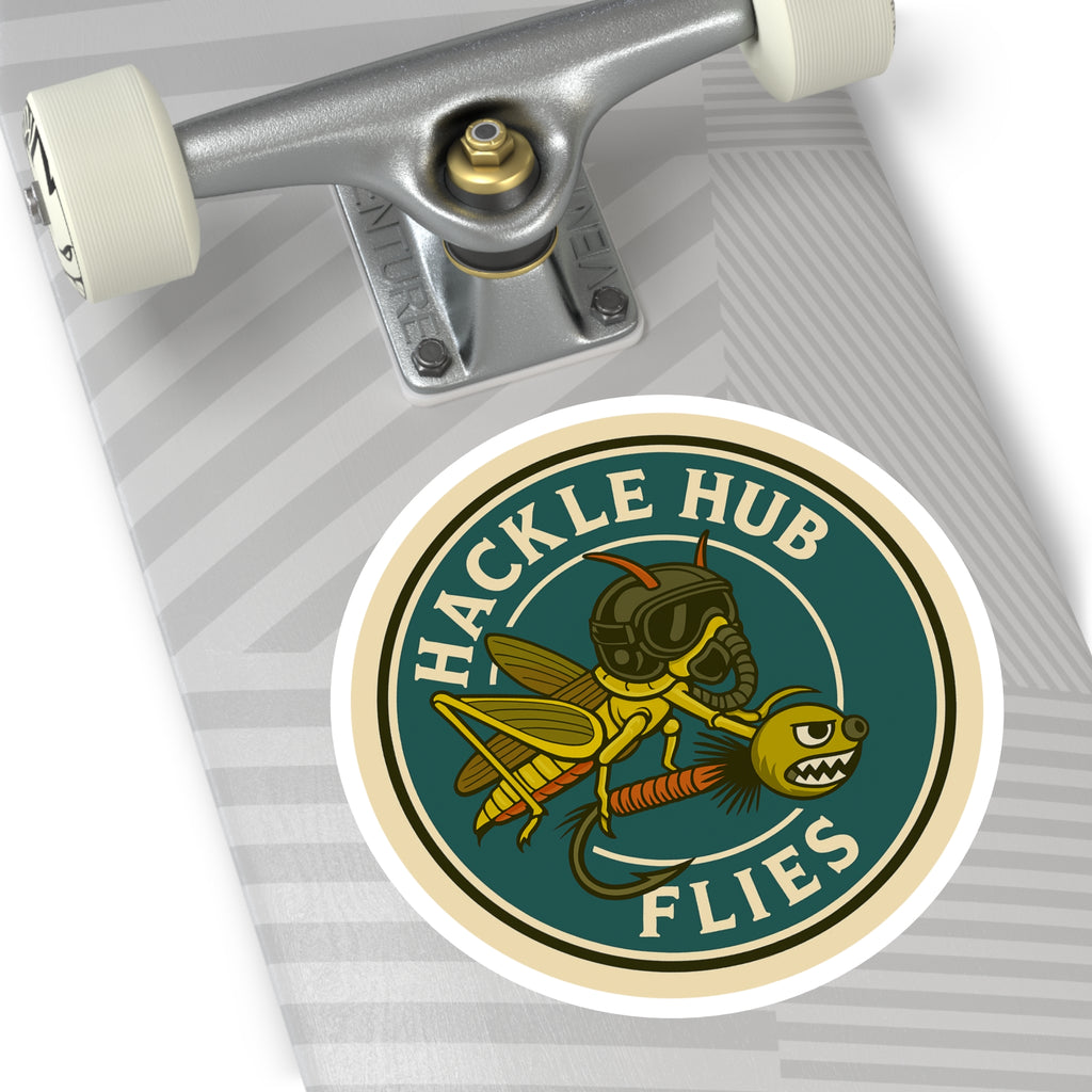 Hackle Hub Logo Vinyl Sticker