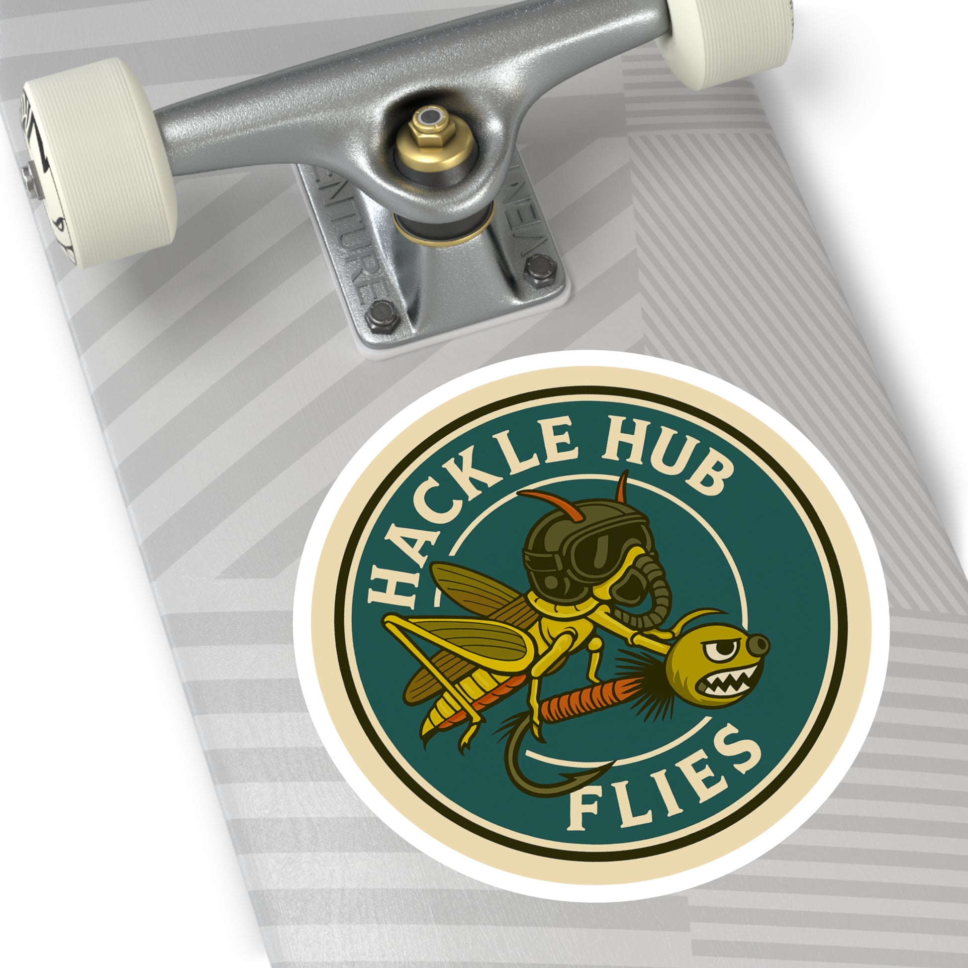 Hackle Hub Logo Vinyl Sticker