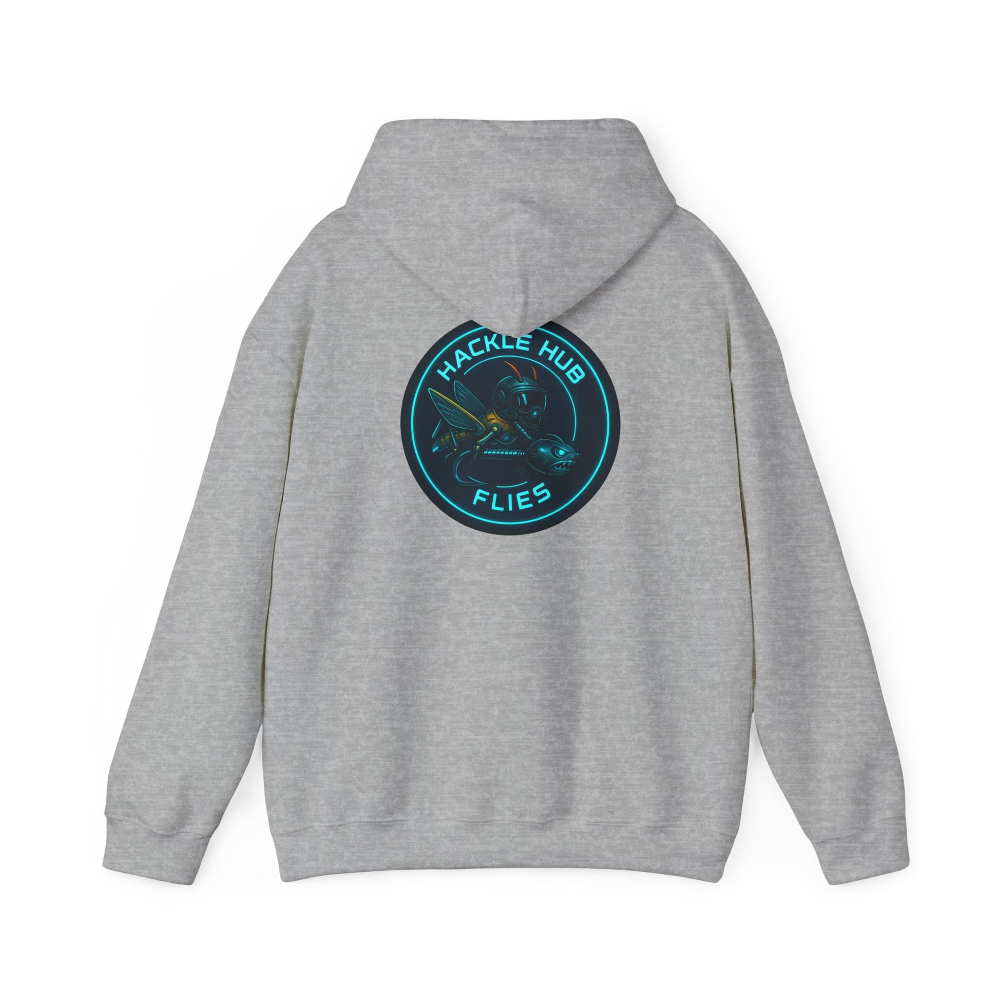 Futuristic Hackle Hub Logo Hoodie
