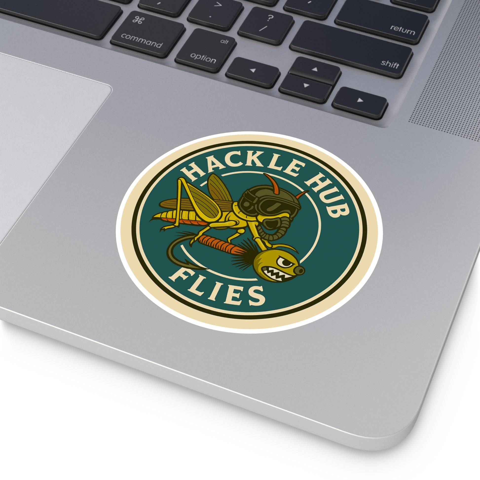 Hackle Hub Logo Vinyl Sticker