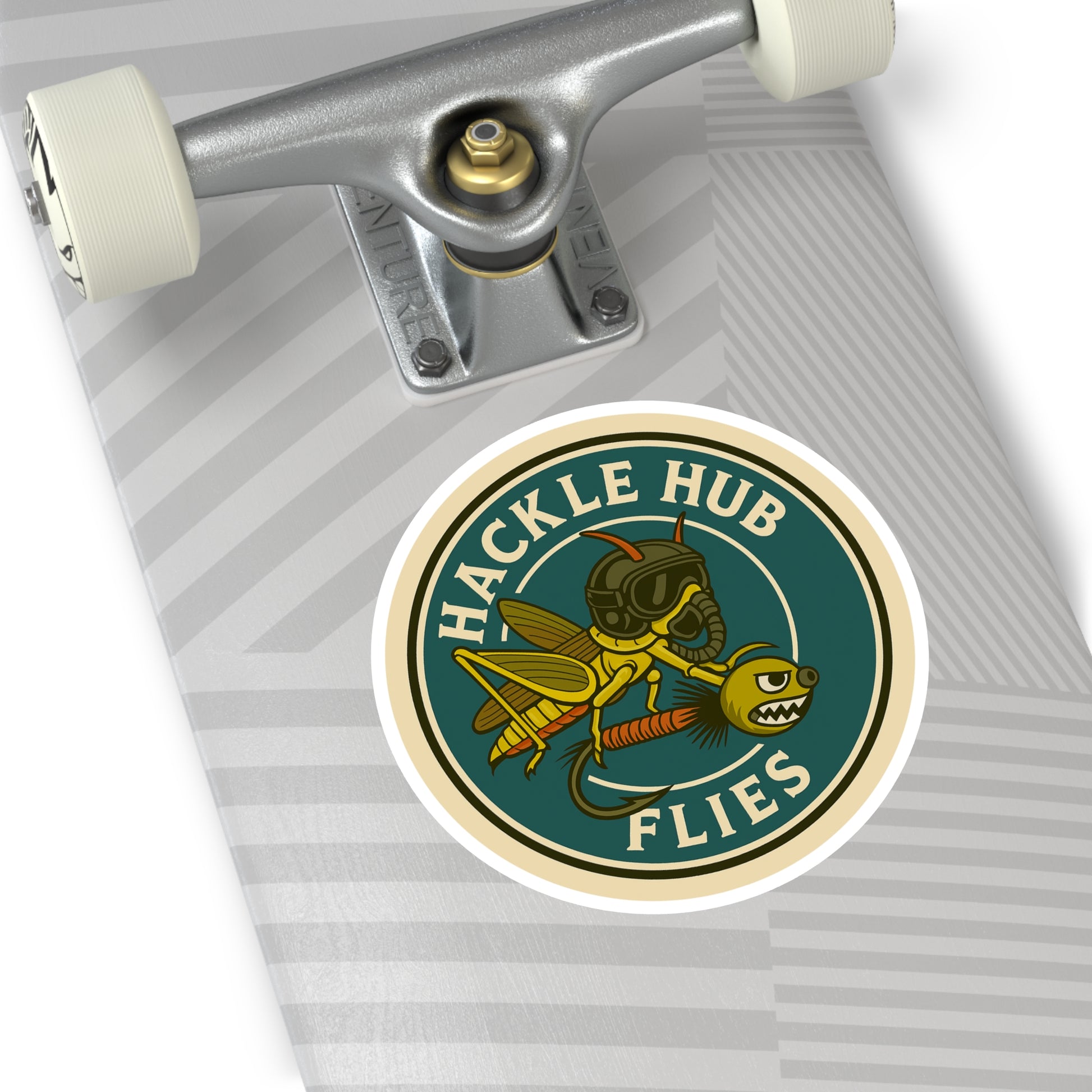 Hackle Hub Logo Vinyl Sticker